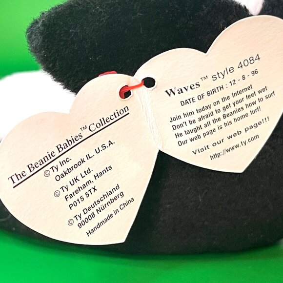 Ty Beanie Baby Lot of 6 Ocean Beanbag Plush Stuffed Animals Fish Walrus Crab 90s - Picture 7 of 15